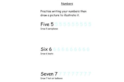 Numbers 5 - 7