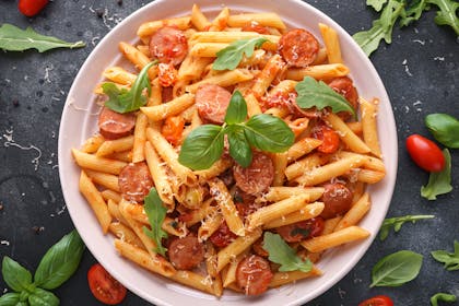 Sausage and tomato pasta