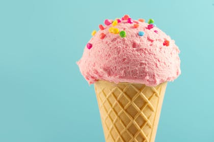 Pink ice cream