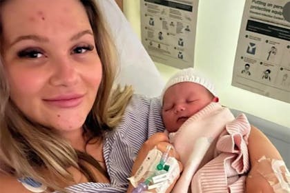 Shaughna Phillips with her baby