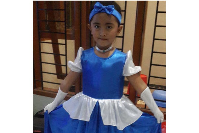 Cinderella costume for World Book Day