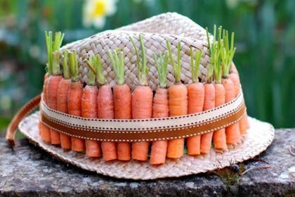 Carrot Easter bonnet