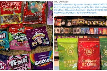 Cannabis sweets sold on social media 