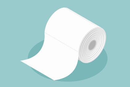 illustration toilet roll