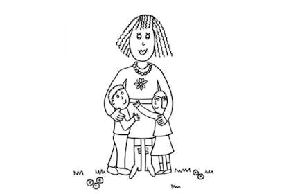 Mother's Day colouring pages