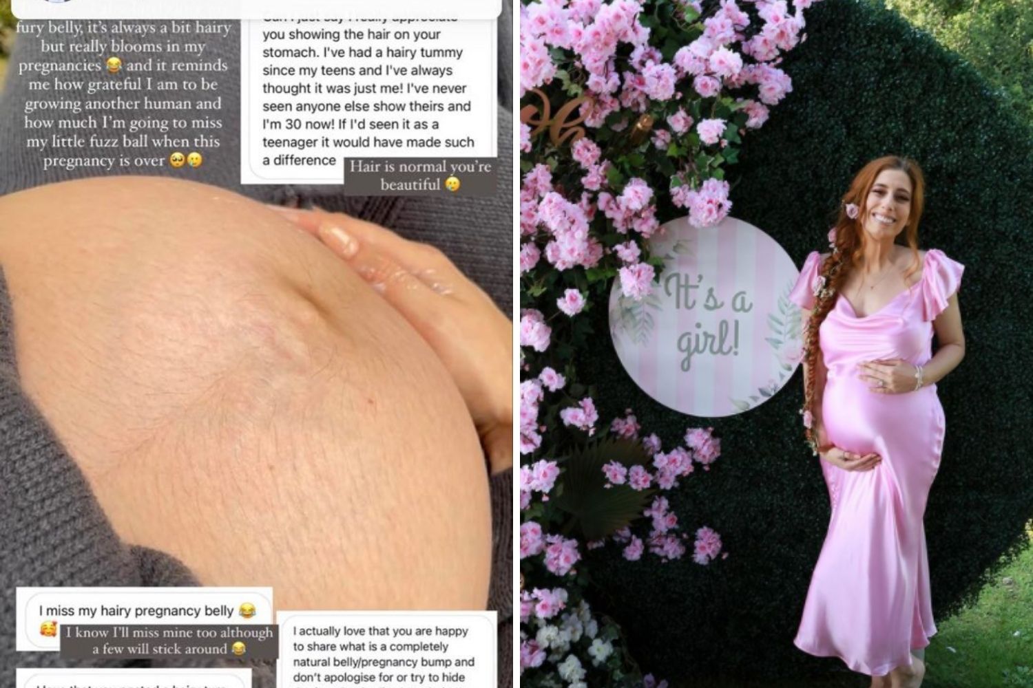 Stacey Solomon Normalises Pregnancy Belly Hair As She Celebrates Extravagant Baby Shower