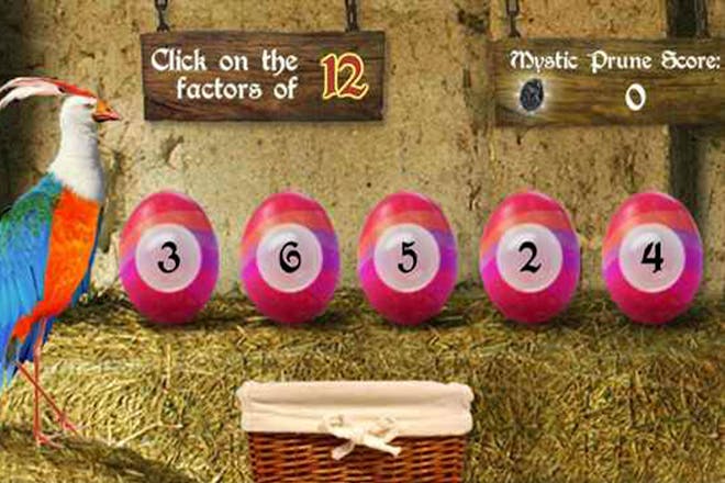 Factors and multiples maths game