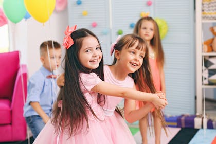 Kids dancing at party