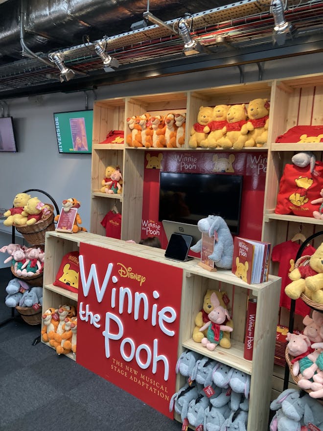 Gorgeous items on sale at the Winnie the Pooh musical theatre show