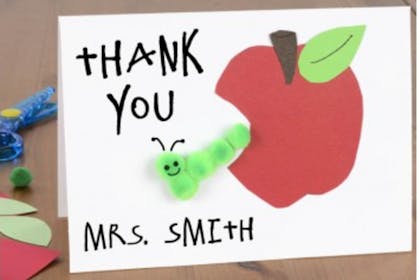thank you cards for teachers ideas