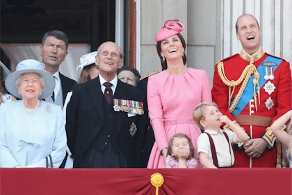 Prince Philip with George and Charlotte