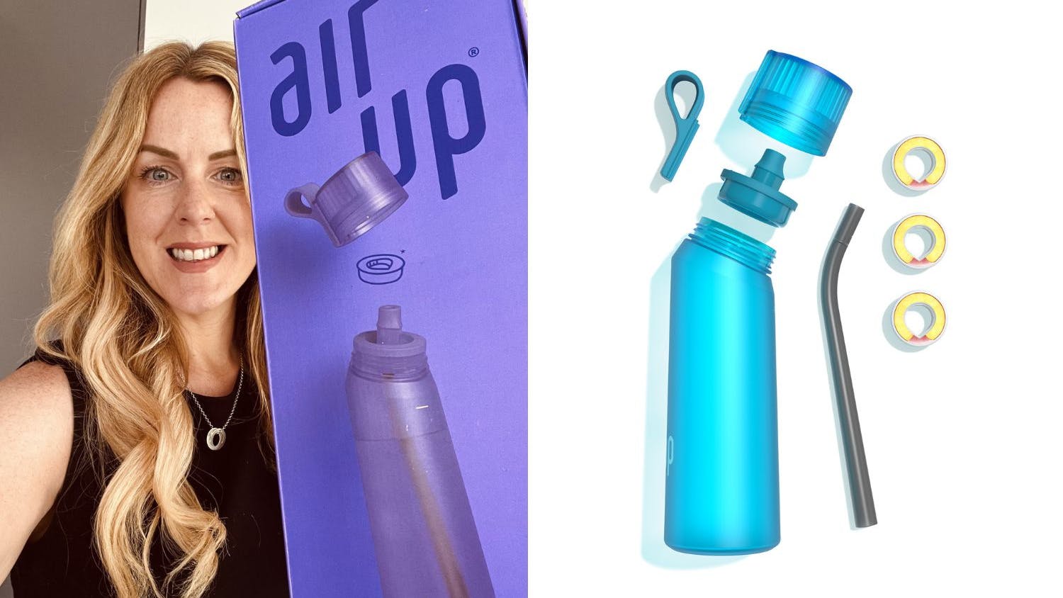  Alpha Fit Flavored Water Bottle, Blue Water Bottle, Air Up  Water Bottle