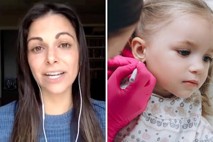 Dr Tania Elliott / Piercing a child's ear