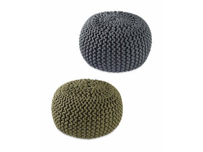 Outdoor Knitted Pouffe