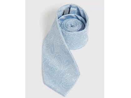 Pastel Blue Paisley Tie One Size