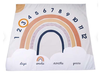 Baby Milestone Rainbow Mat Blanket
