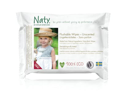 7. Unscented Eco Flushable Wipes (12-pack)