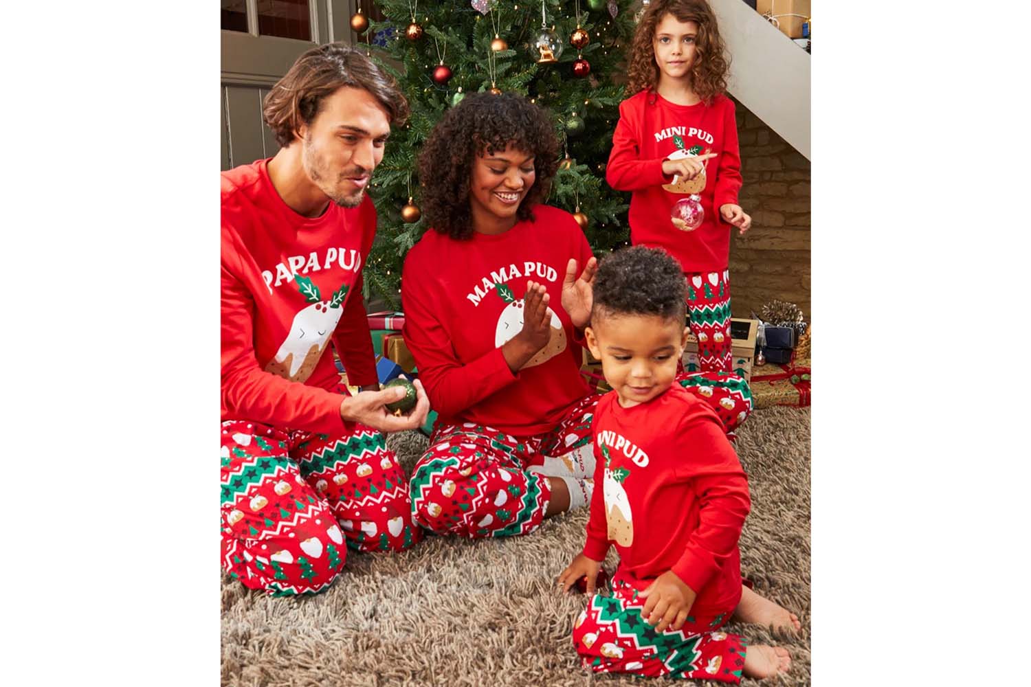 Sainsbury's Christmas Family Tu Christmas Pajamas Pyjama Sets