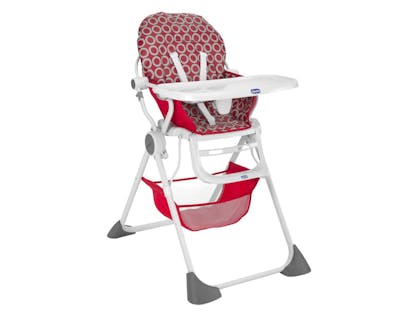5.  Pocket Lunch Highchair in Red Wave