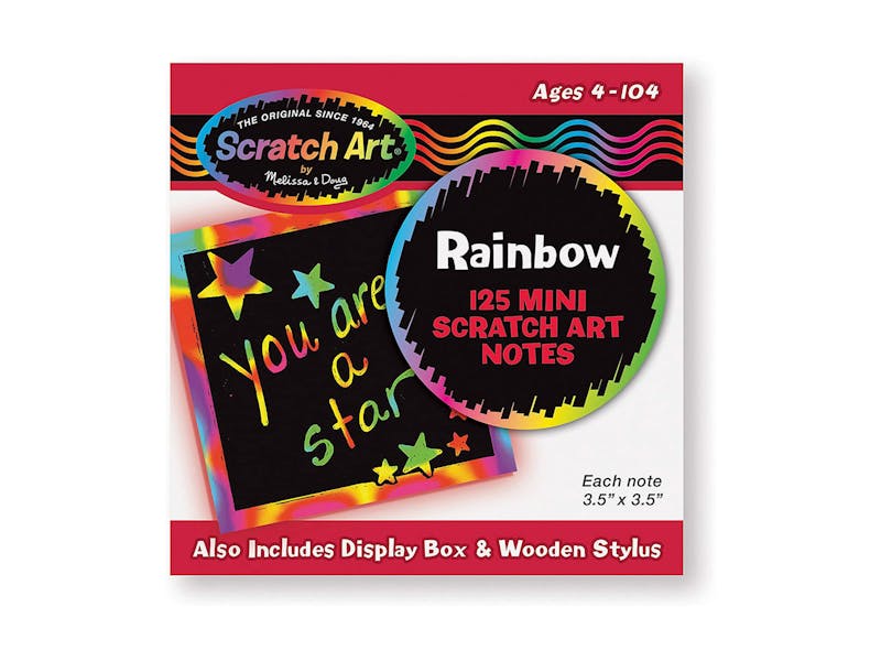 rainbow scratch art notes