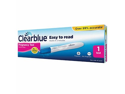 1. Clearblue Fast and Easy pregnancy test £8.99