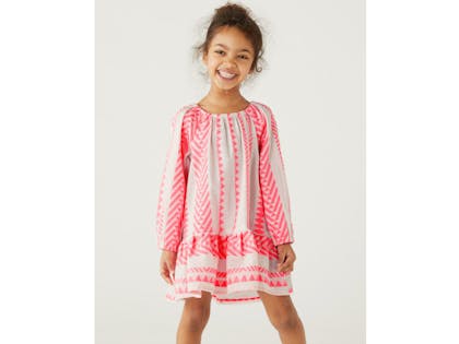 Cotton Rich Embroidered Dress (2-10 Yrs) 