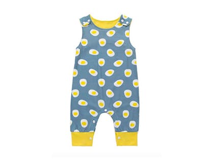1. Printed dungaree-style romper