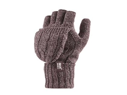 5. Fingerless convertible thermal gloves