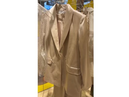 Satin suit jacket