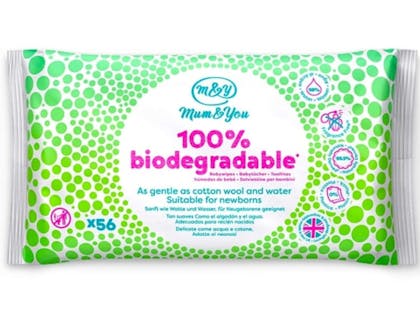 8. Mum & You Biodegradable Baby Wipes (12-pack)