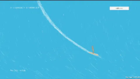 Ein animiertes Gif, dass die Wellensimulation des Spiels zeigt.