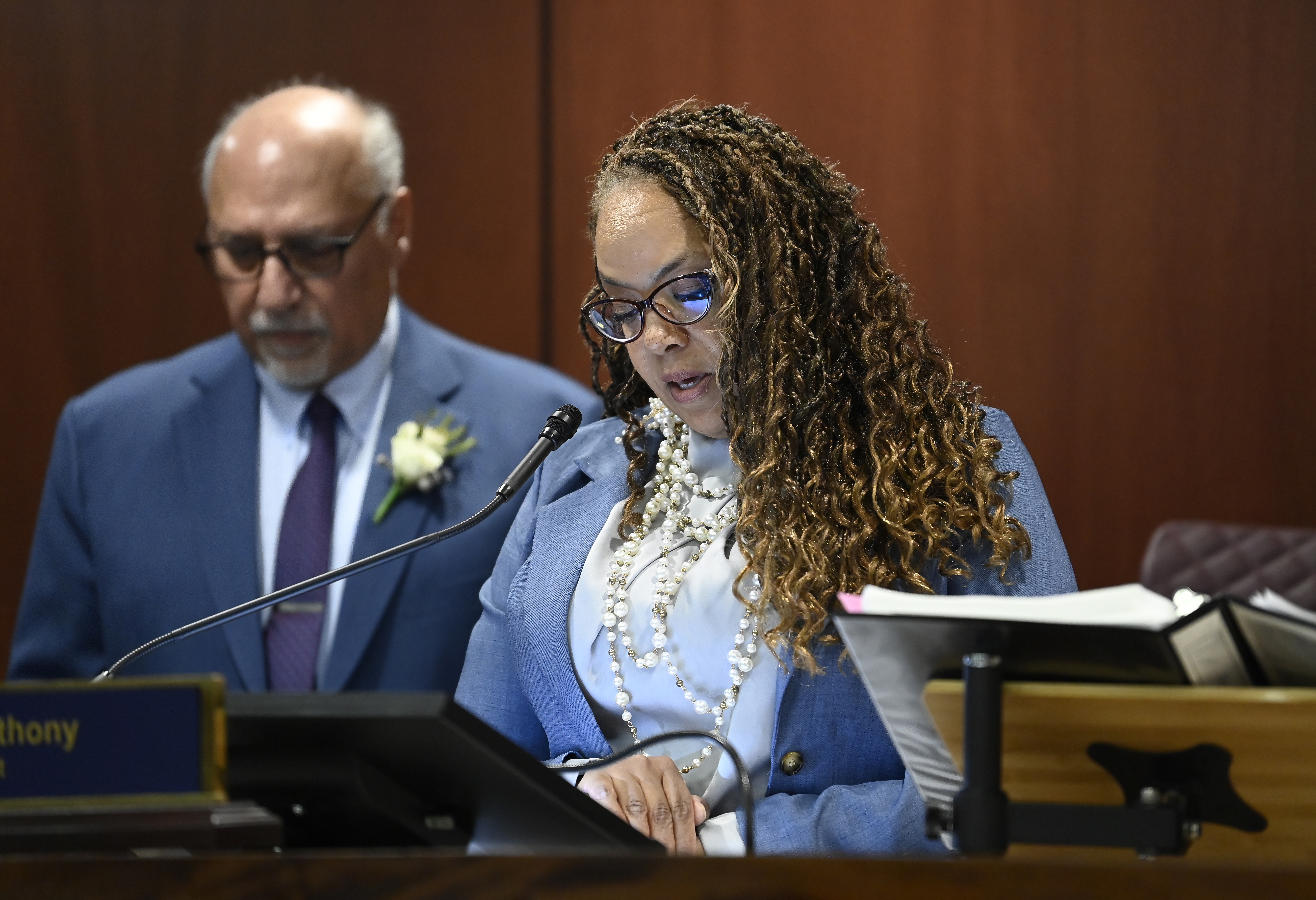Senator Neal giving the invocation on the opening day of the 83rd Legislative Session