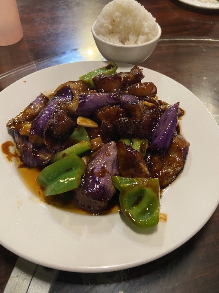 Sauteed eggplant at De Tasty