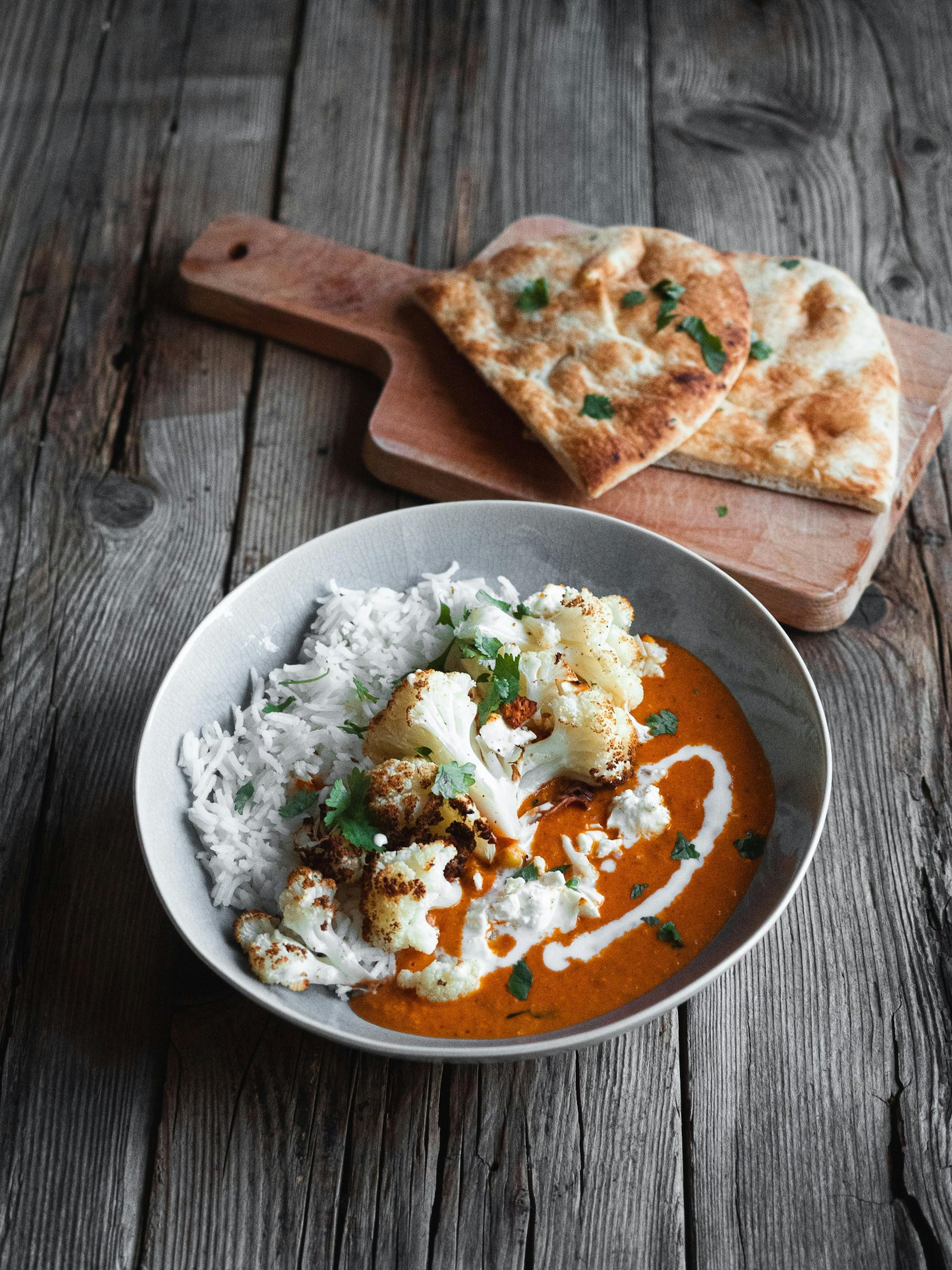Vegan cauliflower curry