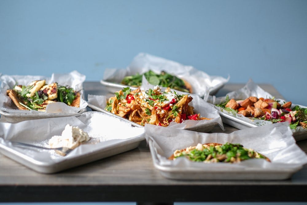 Lev's Kitchen spread