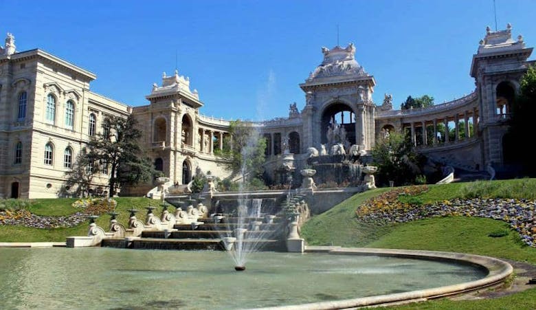 La Palais Longchamp et sa fontaine, Marseille