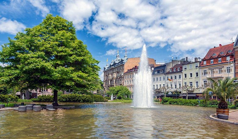 Fontaine dans un lac à Offenburg