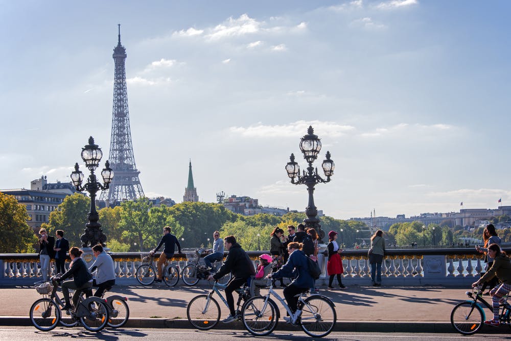 La ville de Paris à vélo