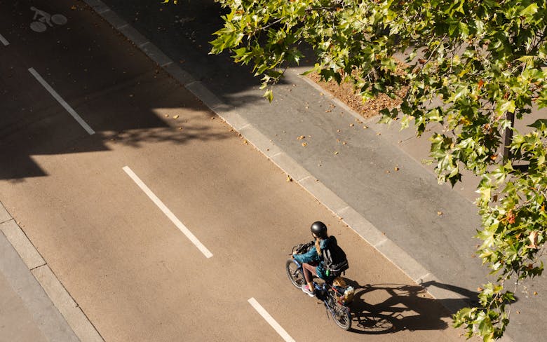 Piste cyclable à Paris