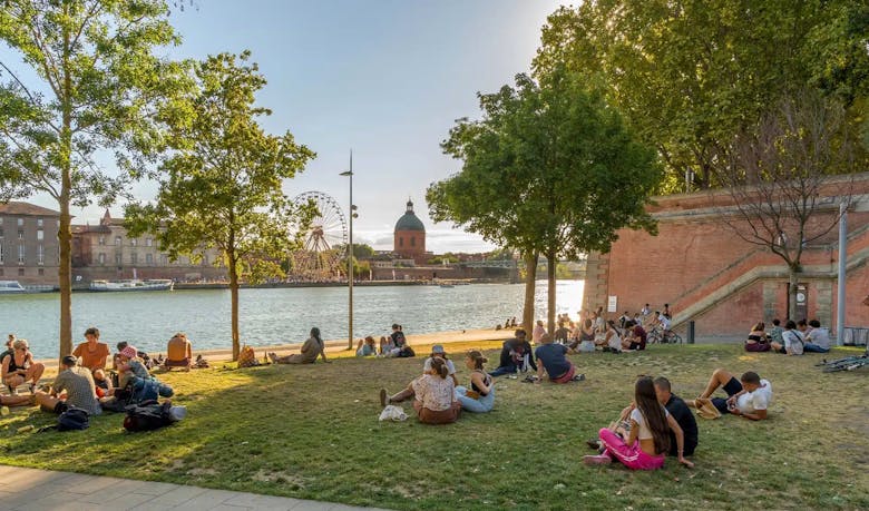 Les berges de la Garonne à Toulouse