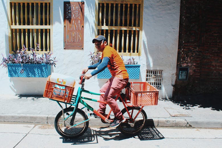 Un cycliste colombien