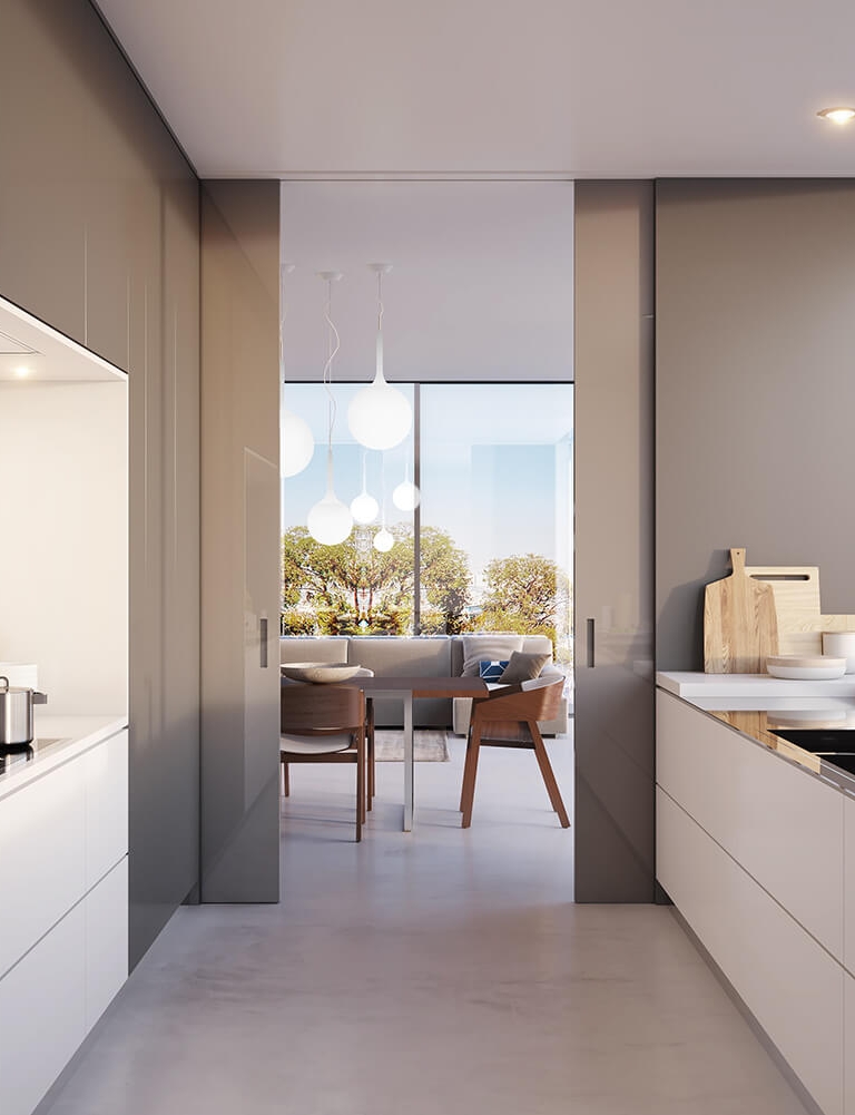 Porta d'interni Linvisibile Marea aperta