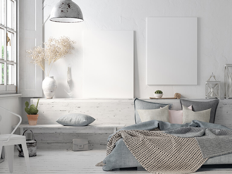 Haus im nordischen oder skandinavischen Stil