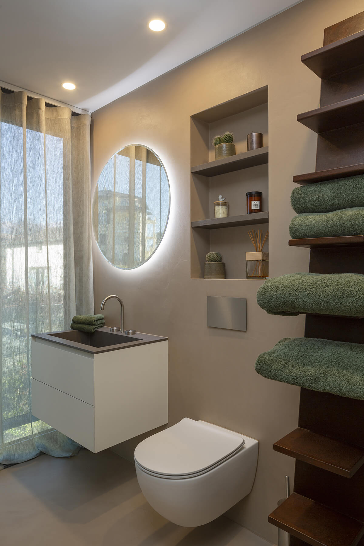 Mensole in nicchia Unicolor Porfido 