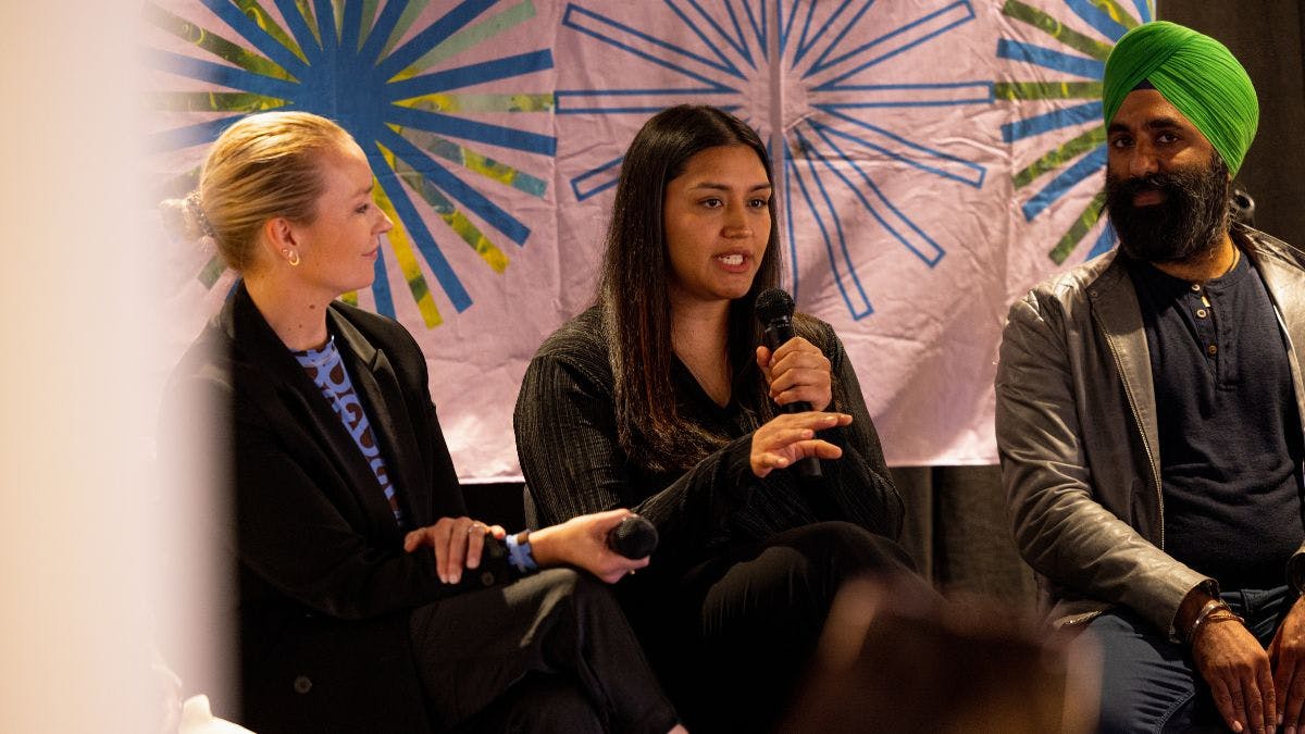 Guðrún Aðalsteinsdóttir, Camila Medina og Navroop Mitter.