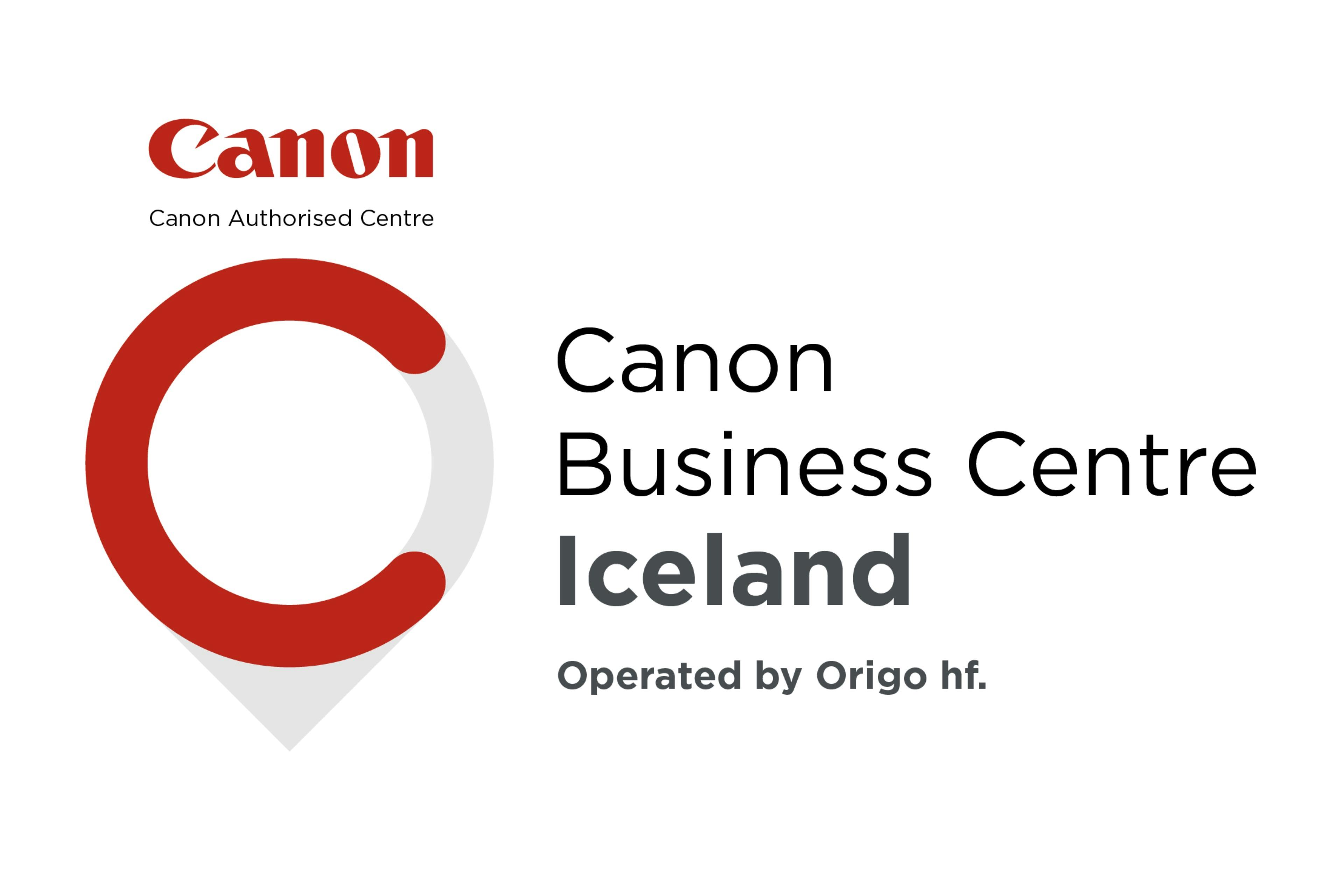 Canon Business Centre Iceland landscape mynd á hvítum bakgrunni