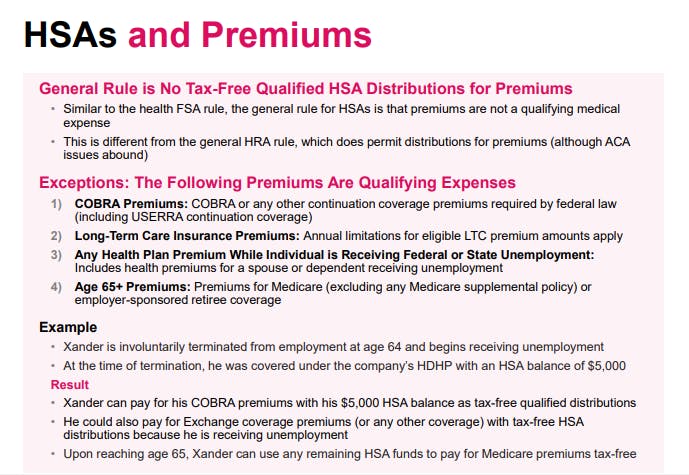HSAs and Premiums