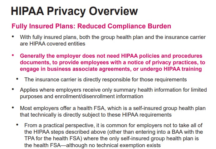 HIPPA Privacy Full Insured Plans