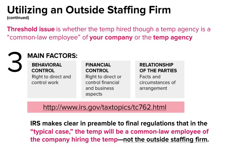 Utilizing an Outside Staffing Firm Main Factors