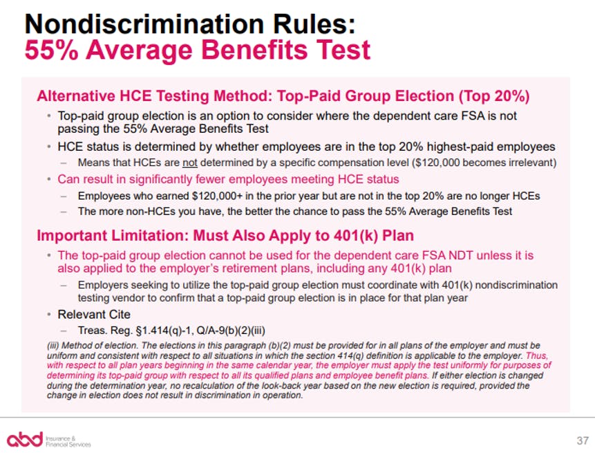 Nondiscrimination Rules: 55% Average Benefits Test pt. 2